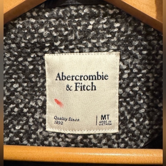 Abercrombie & Fitch Single Breasted blazer, black and gray size Medium vintage - Picture 3 of 9